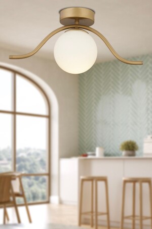 MNZ-Zeyna Antique Single Modern Plafonier غرف المطبخ المطبخ غرفة النوم الشنادل 3632-1P-FR - Apliqa