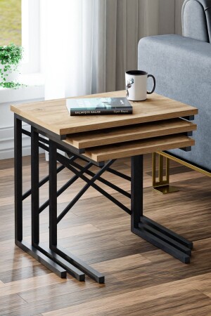 MNZ-Zg1 3 مقاعد طاولة قهوة مستوى المعدات طاولة قهوة الأطلسي الصنوبر ZG1-3653S - Ceramical