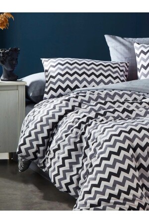 نمط MNZ-Zigzag نمط فاخر القطن الواحد غطاء غطاء غطاء غطاء واحد - Lotusline