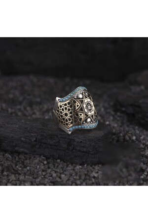MNZ-Zihgir Oğuz Kağan خاتم الرجال الفضية نموذج AK-TU1023 - Grande Amor Kuyumculuk