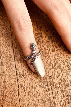 MNZ-Zircon حجر ثعبان أظافر حلقة ثعبان مفصل حلقة - Capo By Aytaç Yamaç