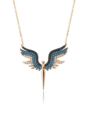 النموذج الملاك للنساء من طراز MNZ-Zircon Stone 925 سبرلينغ فولكس نيكالير PP2347 - Elika Silver