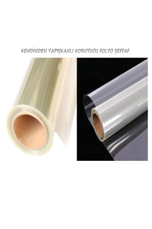 Mobilya-masa-cam Yüzeyi Koruma Kendinden Yapışkanlı Şeffaf Folyo 50 Cm X 1 Metre 20281ff1 - Reyoto