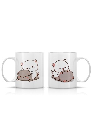 Mochi Cat Dear Couple Love Tassen-Set, 2-teilig. mochi5e2e - 1