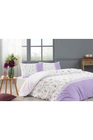 Modaletto Vervain Bettbezug-Set für Doppelbett, Lila EVTNVTÖZDL00517 - 5