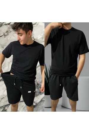 MODATİME UNISEX GROSSE GRÖSSE KOMFORTABLE SOMMER-TASCHEN-SHORTS BERMUDA 2 STÜCK - 1