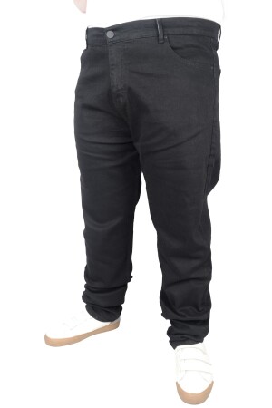 Mode Xl Büyük Beden Erkek Pantolon Kot Black 21920 Siyah - 1