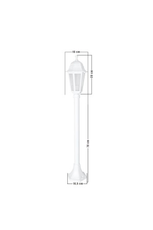 Modelight Optical Hexagonal Grass Pole (1 Mt) White Mdl. 3028 B-102316 - 4