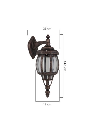 Modelight Outdoor Achteckige umgekehrte Wandleuchte B-102078 - 5