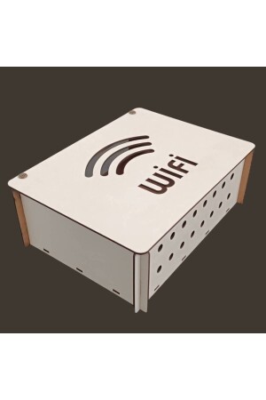 Modem-Aufbewahrungsbox WIFI GEMUSTERT - 25x18x9 cm - 8