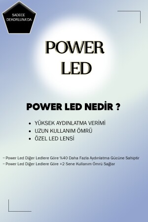 Modern Bolivia Tekli Eskitme Sarkıt Günışığı Led Power Ledli Salon Mutfak Oda Hol Ledli Avize - 3