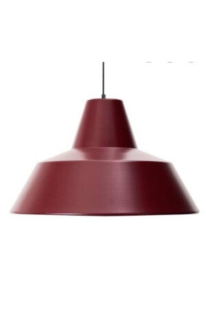 Modern Bordo Içi Beyaz 1xe27 Cafe,mutfak,çocuk Odası Için Tekli Metal Sarkıt Avize Çap:24cm RIO000477 - 1