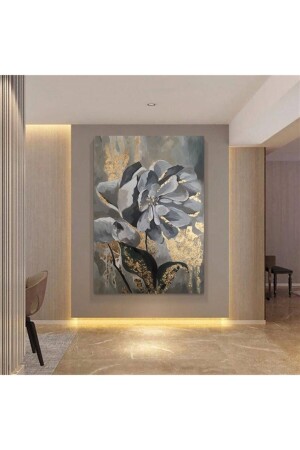 Modern Çiçek Kanvas Gülen Tablo - Tablo Deposu