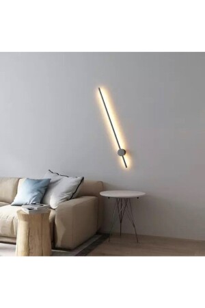 Modern Dekoratif Led Duvar Aplik 70cm Siyah 3000k - 3