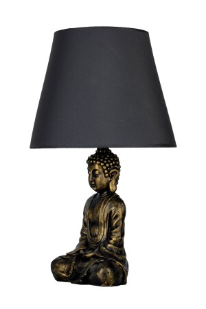 Modern Dizayn Buda Abajur Gold-Gri qdecabjbuda015 - 3