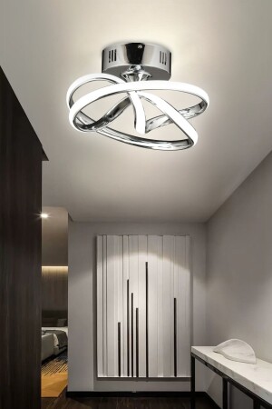 MNZ-Modern KNOT MODEL PLAFONIER شمعة LED - İnce Kristal