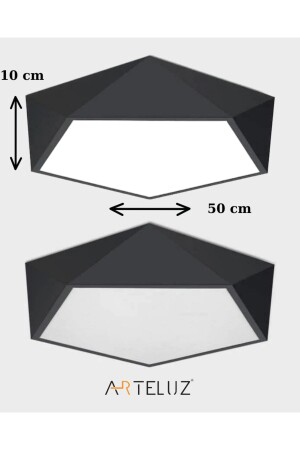 Modern Geometrik Model Metal Tavan Led Avize 2715 - 8