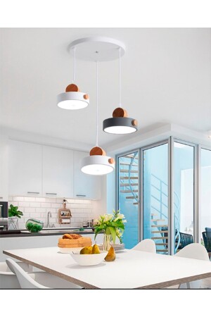 Modern Led Macaron 3'lü tepsiled - SimaAvize