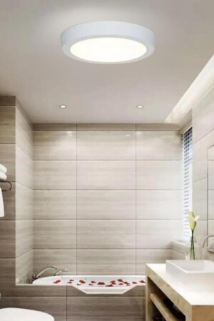 Modern Ledli Avize Tavana Sıfır Led Avize Panel Light 6500k Beyaz Işık - Elektroyou