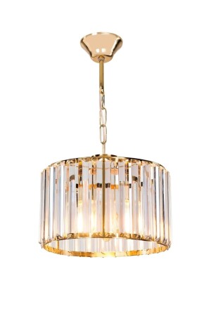 Modern Lüks Kristal Taşlı Gold Avize - 3