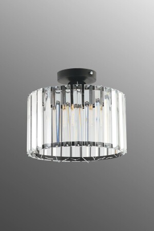 Modern Lüx Kristal Siyah Plafonyer Avize Ultra Home PRMT-01PS - 9