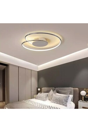 Modern Luxury Plafonyer Tavan Led Avize Krom Büyük Boy Ledli Avize burenze974 - 4