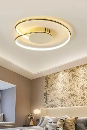 Modern Luxury Tasarım Tavan Plafonyer Gold Ledli Avize LUNA-AD77Y-FGD - 5