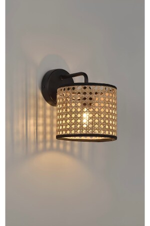 Modern Pilli Aplik Hasır Pilli Aplik Elektrik Tesisatı Gerektirmez Tak Kullan - Fico Home