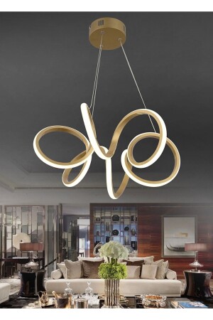 مصباح المعلق الحديثة MNZ Chrome Led Chandelier غرفة المعيشة المطبخ Chandelier Led Chandelier Chrome الفضة burenze617 - burenze