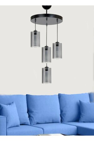 موديل رياضي MNZ الحديثة رباعي المدخن المصباح المضيء الزجاجي الأصلي شمعة LMBDR3568 - Lambadar