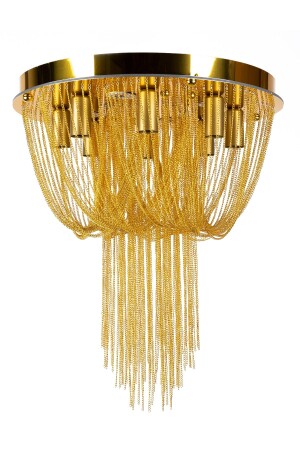 Modern Tasarım 42 Cm - 8 Duylu Lüx Model Zincirli Avize 1007-42 - esenavize