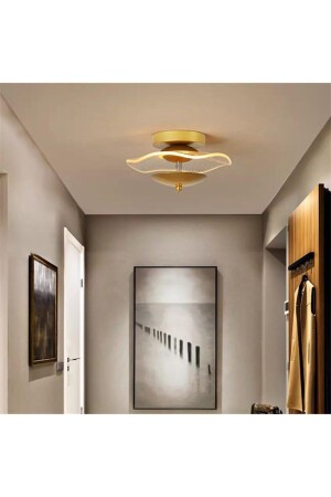 Modern Tasarım Luxury Plafonyer Tavan Avize Gold Ledli Avize LUNA-ŞPK-01-FGD - 1