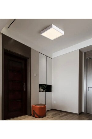 Modern Tavana Sıfır Led Avize Panel Kare Beyaz Kasa burenze07771 - 1