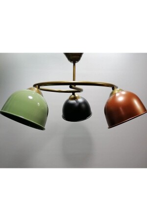 MNZ-Modern Triple Color Headboard Metal Pendant Lamp قمرة ريو0001391 - RİOLİGHT
