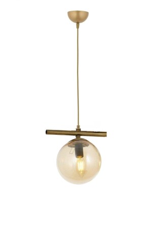 Moderne Bal Globe Glass Row Single Gold Pendelleuchte Kronleuchter LMBDR0091-GOLDBAL - 2