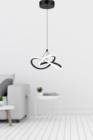 Moderne Bolivien Single Black Pendelleuchte LED White Power LED Wohnzimmer Küche Zimmer LED Kronleuchter - 1