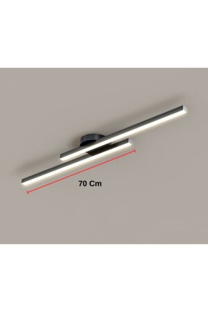 Moderne Decken-Korridor-Beleuchtungsstange, LED, schwarzes Tageslicht, lineare Kronleuchter-Leuchte, Binär-Dual-Linear - 3