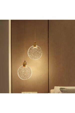 Moderne Eleganz, Luxus-Einzelpendelleuchte, Kristallglas-LED-Kronleuchter, goldgelber LED-Kronleuchter TYC00399969341 - 6