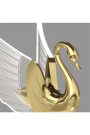 Moderne exklusive Luxus Schwan Lampenschirm Schwan Tischlampe Gold Gelb Tageslicht burenze1168 - 4