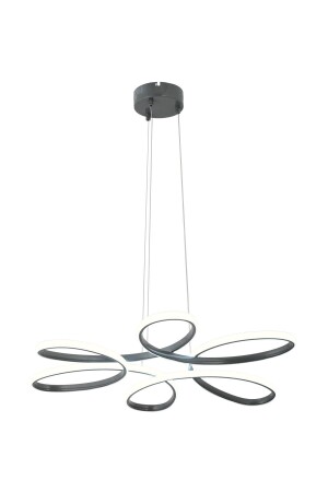 Moderne geräucherte Flora-Hängelampe, weißes Licht, Wohnzimmer, Küche, LED-Kronleuchter - 4