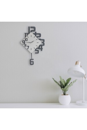 Moderne große geometrische schwingende Pendel-Wanduhr für Zuhause und Büro bnss1 - 4