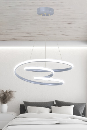 Moderne Pendelleuchte Galaxy Grey Case Tageslicht-LED-Kronleuchter GALAKSİ - 3