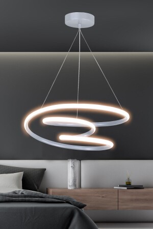 Moderne Pendelleuchte Galaxy Grey Case Tageslicht-LED-Kronleuchter GALAKSİ - 2