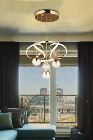 Moderne Pendelleuchte Power Led Kronleuchter Kristall Stein Schmetterling Gold Gelb LED Kronleuchter burenze411 - 4