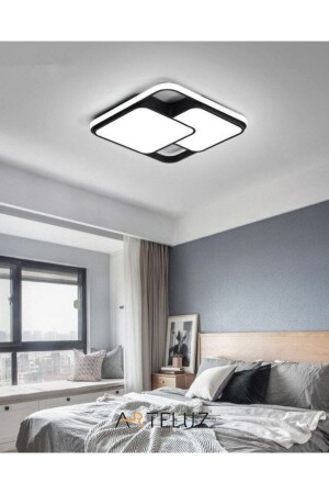 Moderne stilvolle Plafonier Led Kronleuchter Decke Modell 3 Farbe Kronleuchter Wohnzimmer Led Lampe Gesteuert - 7