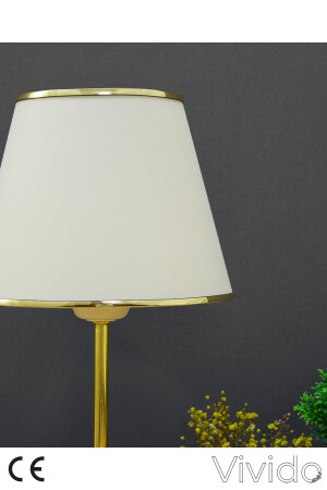 Moderner Lampenschirm aus cremefarbenem Gold-Saphir ABS-5100KG - 4