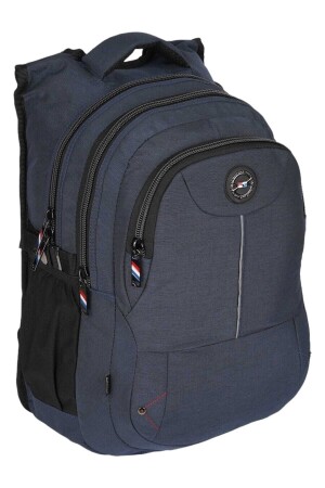 Moderner Schulrucksack 2237 mit orthopädischer Unterstützung, Marineblau, rlx2237okul - 1