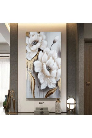 Modernes Design, Blumen-Leinwand, lächelndes Gemälde Knvs00438 - 2