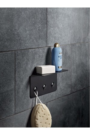 Modernes Duschregal aus Edelstahl, Duschorganisator, Badezimmerregal, Bayno Shampoo-Halter HZM00020 - HZM