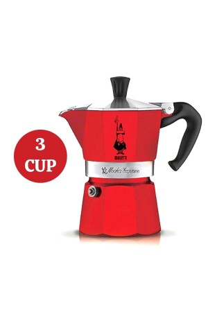 Moka Express 3 Tassen Rot – Rot RED3CP003 - 2